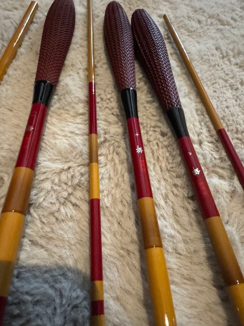 (ヘラブナ竿) 3本セット9,10,12尺 ロッドケース付き