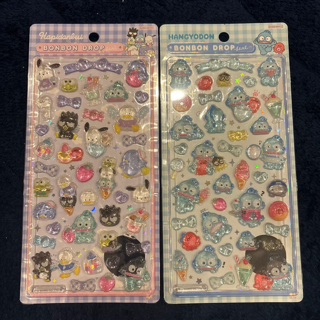 【正規品】【店頭購入】サンリオ ボンボンドロップシール 第二弾 8枚セット