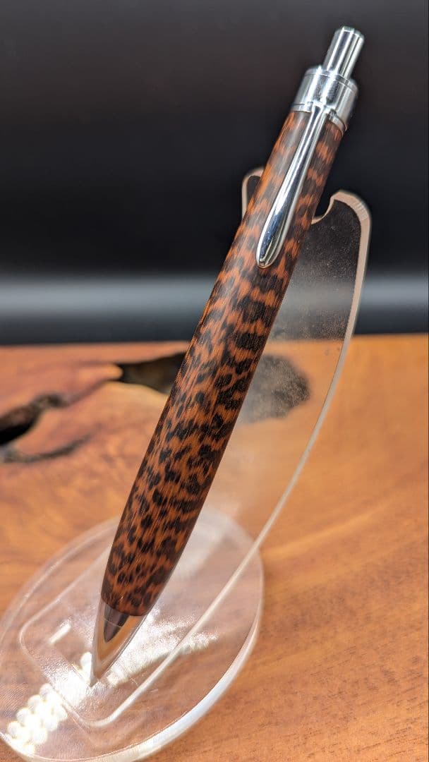 592極上スネークウッド木軸シャーペン　ボールペン