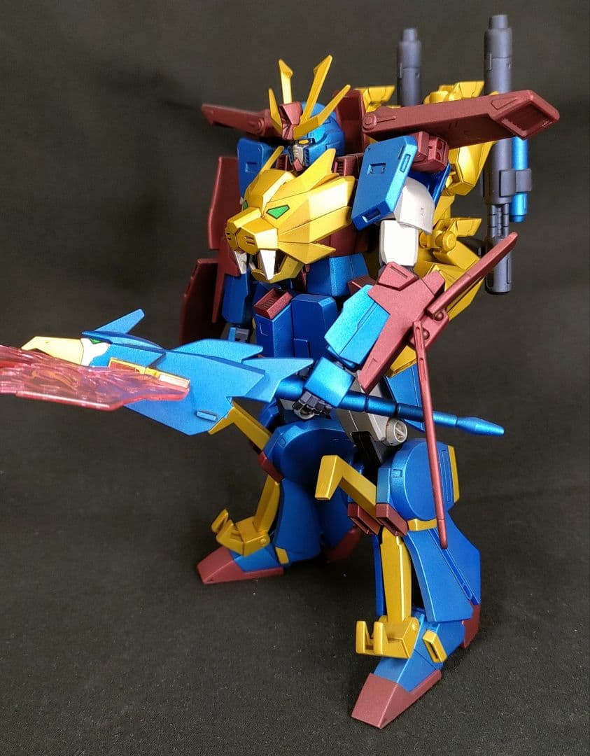 ガンプラ 塗装済 完成品 HGBF 1/144 ガンダムトライオン３