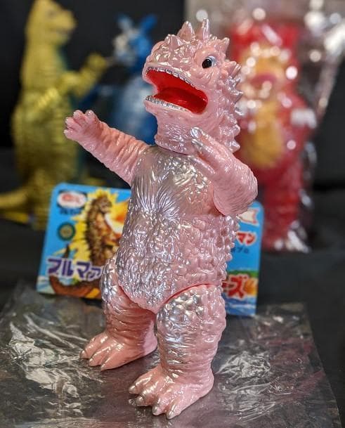 マグラ＆レッドキング＆チャンドラー＆ピグモン（ブルマァク復刻）ソフビ４体セット