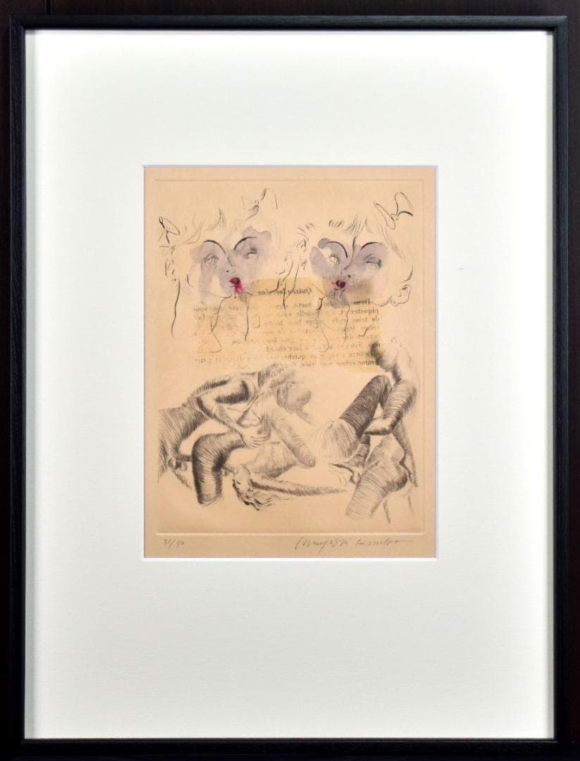 ★処分価格★【真作】★金子國義 / 銅版画・手彩色 / 金子国義★