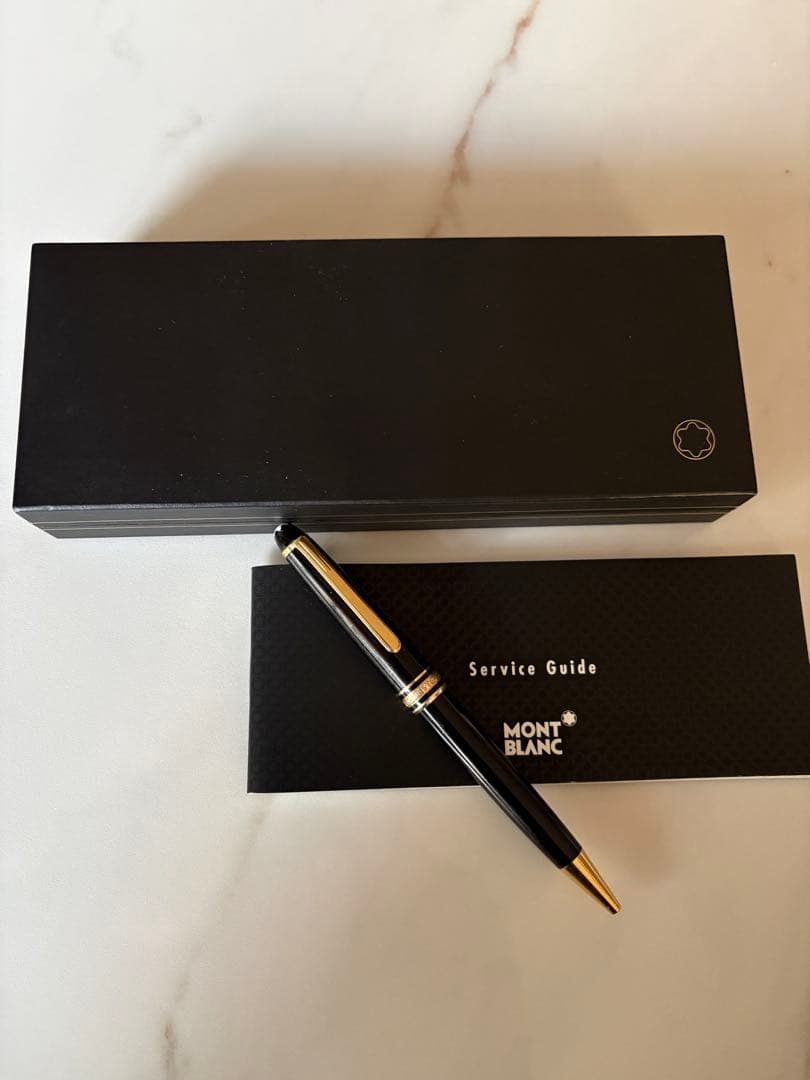 モンブラン マイスターシュテュック ボールペン 黒×金 箱・Guide付
