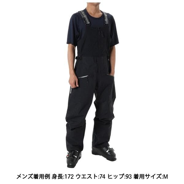 未使用 SALOMON メンズ アブソルート 3L ビブ スノーパンツ S 黒