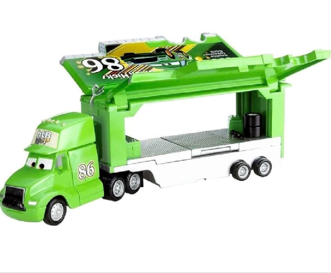 マテル　カーズ　チックヒックス 86 ハウラートレーラー、ピットクルーのセット