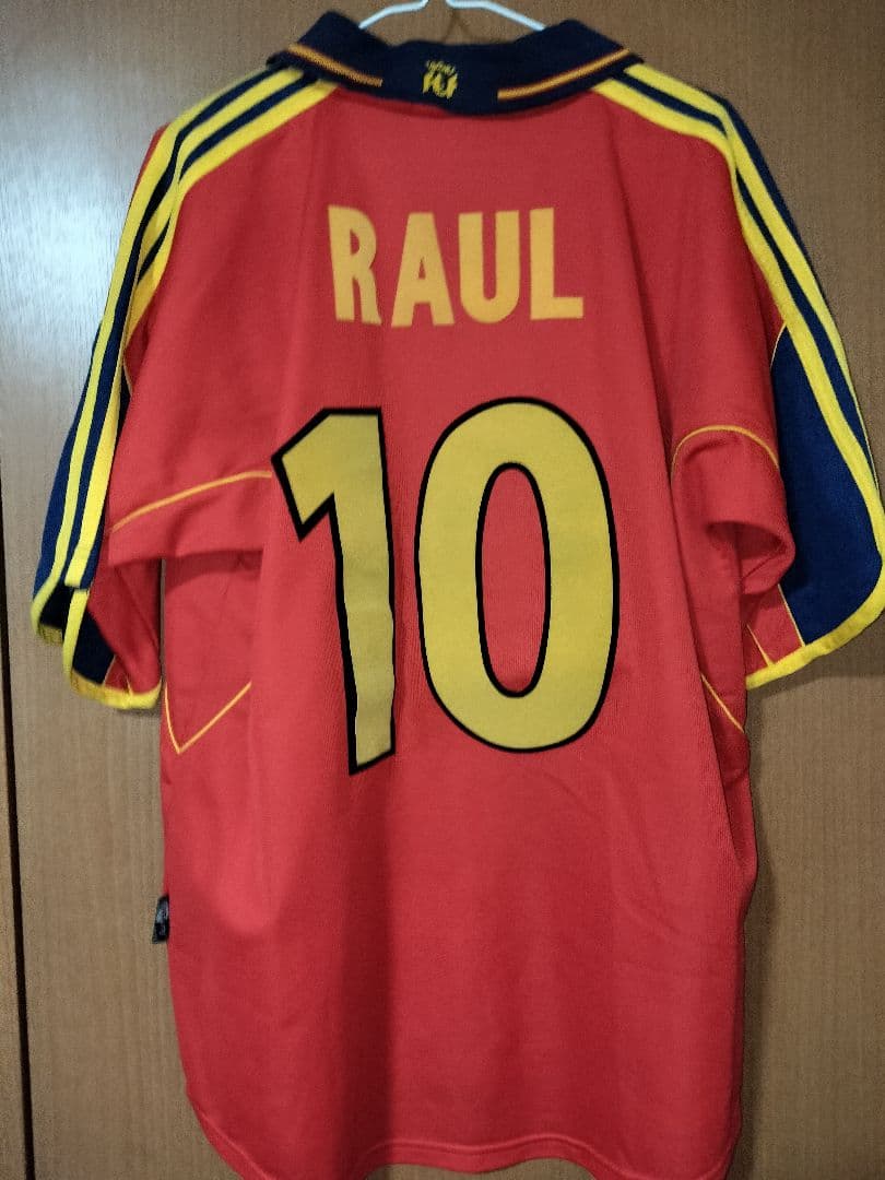 サッカー スペイン代表 2000 ホームユニフォーム #10 ラウール XL相当