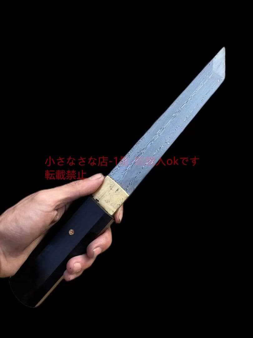 新型黒檀木紋鋼短刀−新隠刃ナイフ  古兵器 武具 刀装具 日本刀 模造刀 居合刀