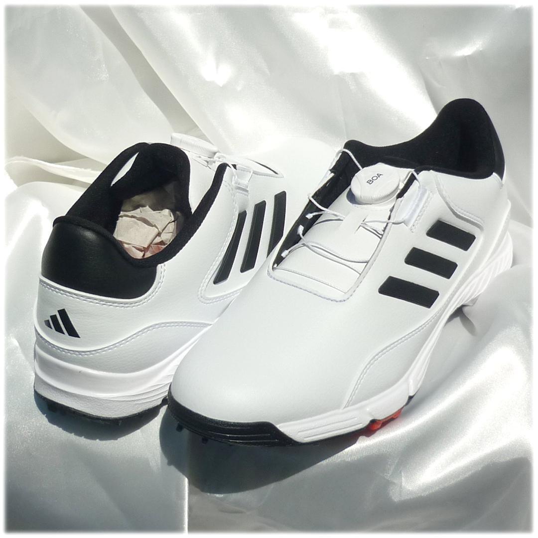 新品26.5cmアディダスゴルフ 白 LITE MAX BOA 24 ダイヤル式
