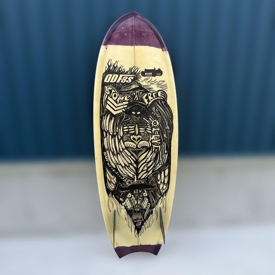 5’2”OLIVE CUSTOM SLIDER ショートボード