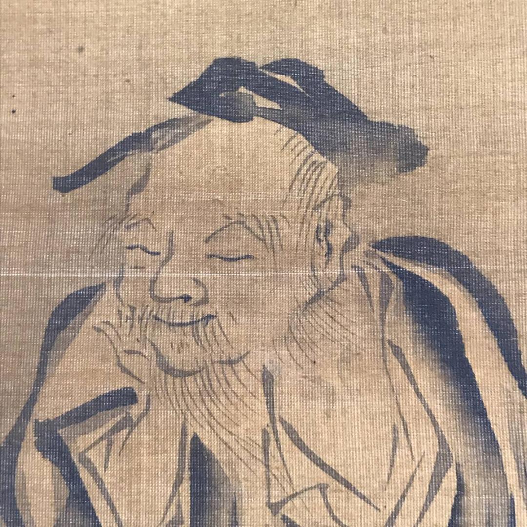 松鶴竹亀玉/古画梅花人物画賛/人物図/掛軸/名家伝来/AC-775