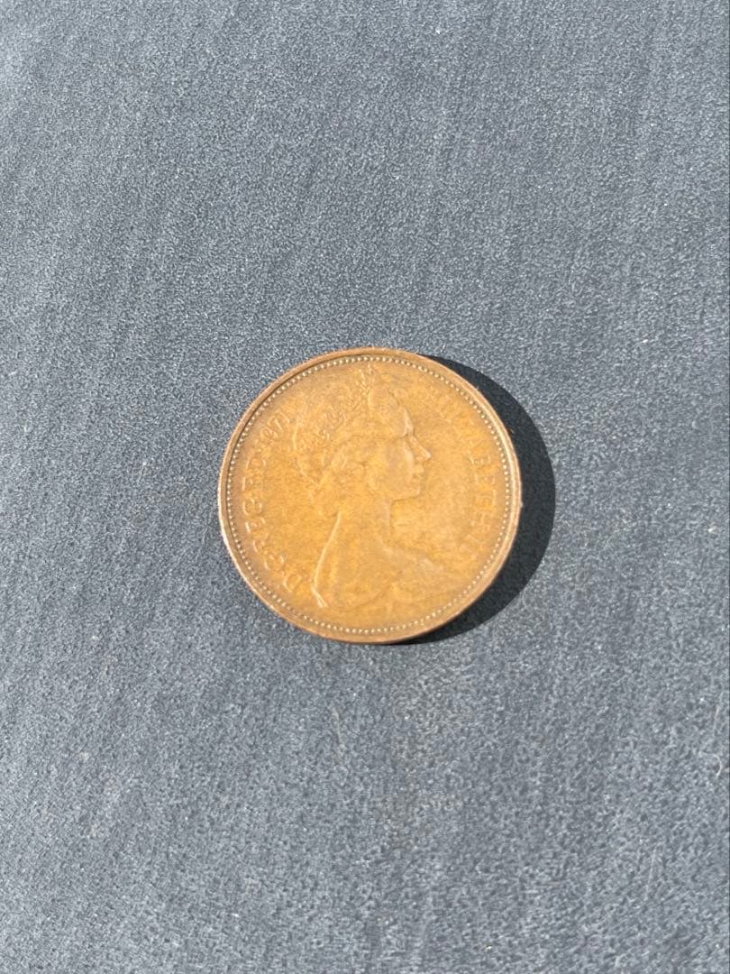 1971 2 希少な新ペンス クイーン エリザベス 2 