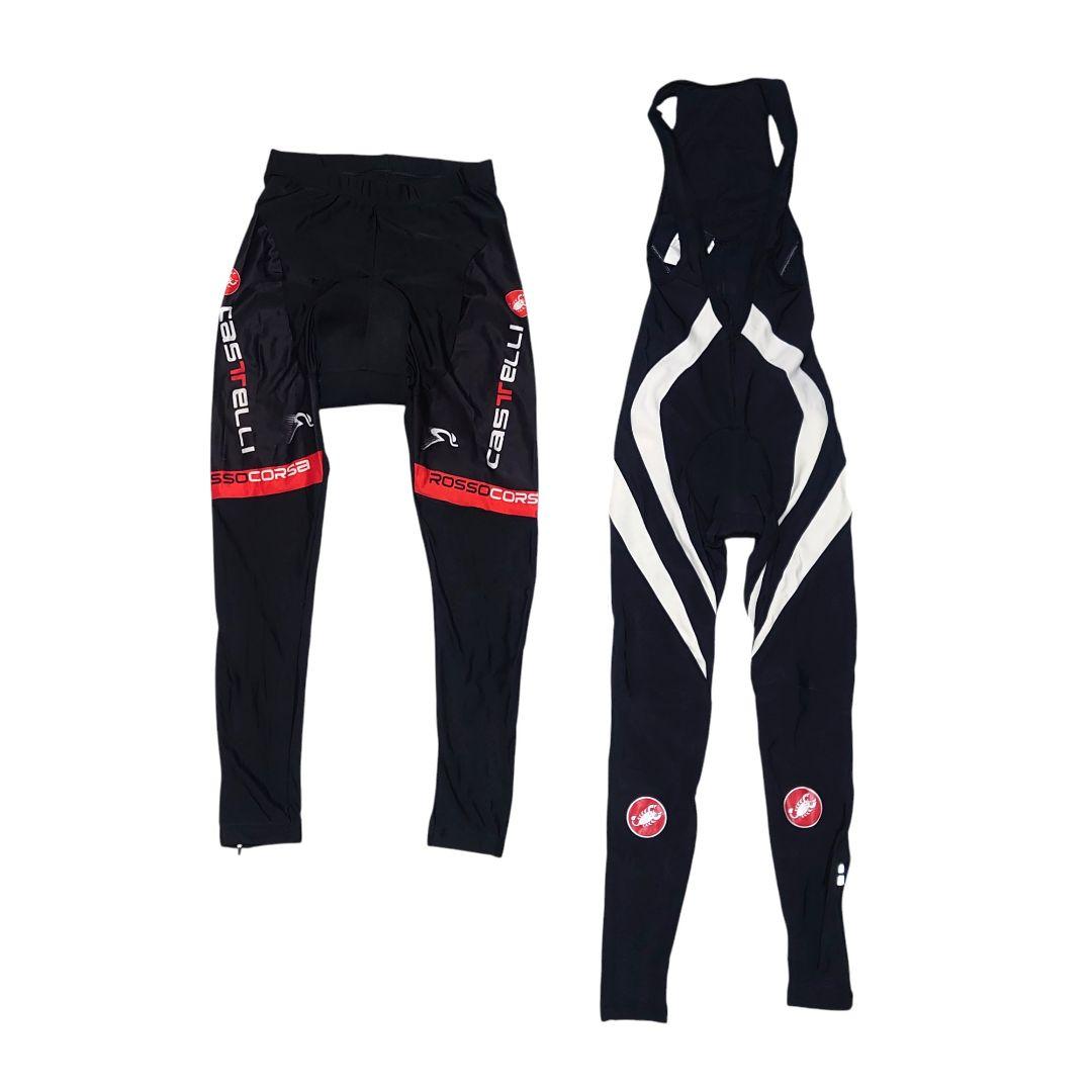 CASTELLI メンズ サイクルパンツ ビブタイツ セット