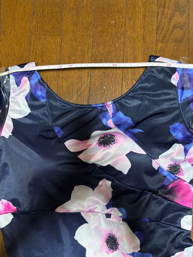 社交ダンス用フラワープリントドレス