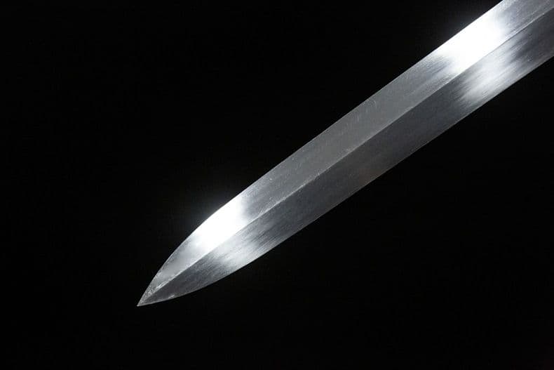 黒鞘 西洋剣 古兵器 武具 手鍛造打 鋼刀 冷兵器 護身工具 贈り物 長剣