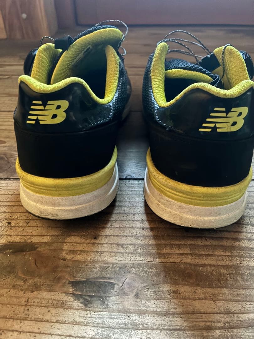 New Balance 574 ゴルフシューズ グレー/イエロー