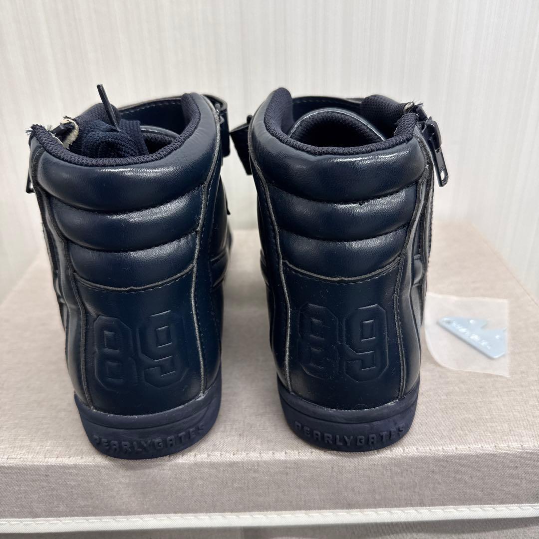 パーリーゲイツ　ハイカットスニーカー　ネイビー