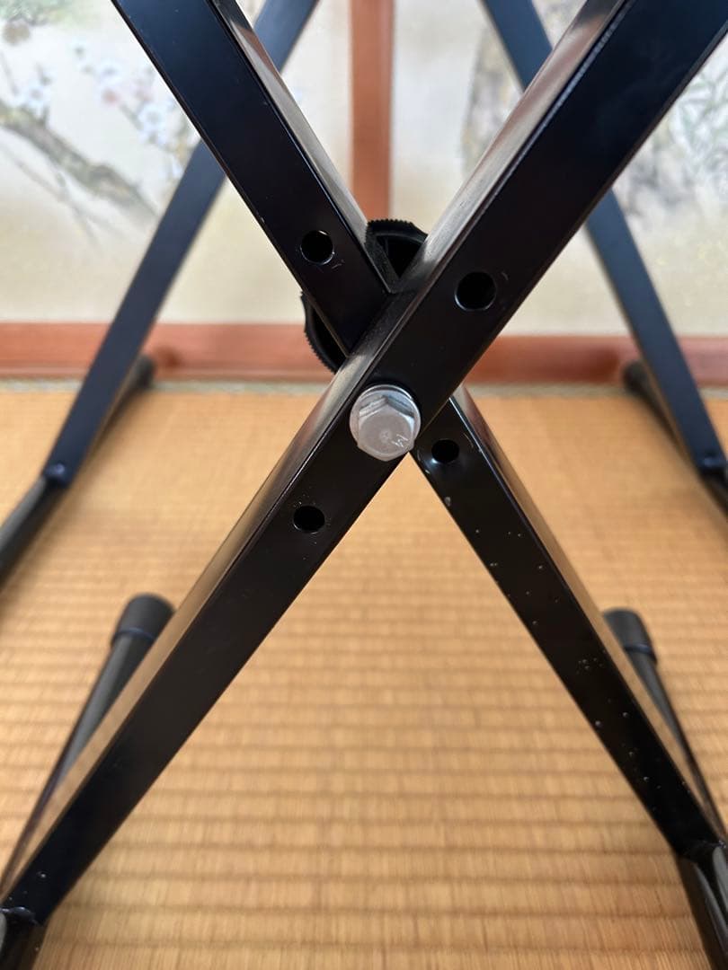 キーボードスタンド　ピアノ台　ピアノ椅子　ブラック