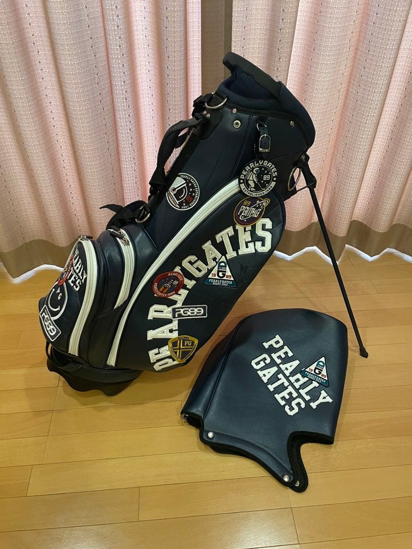 【週末限定】【限定モデル】PEARL GATES ネイビー キャディバッグ