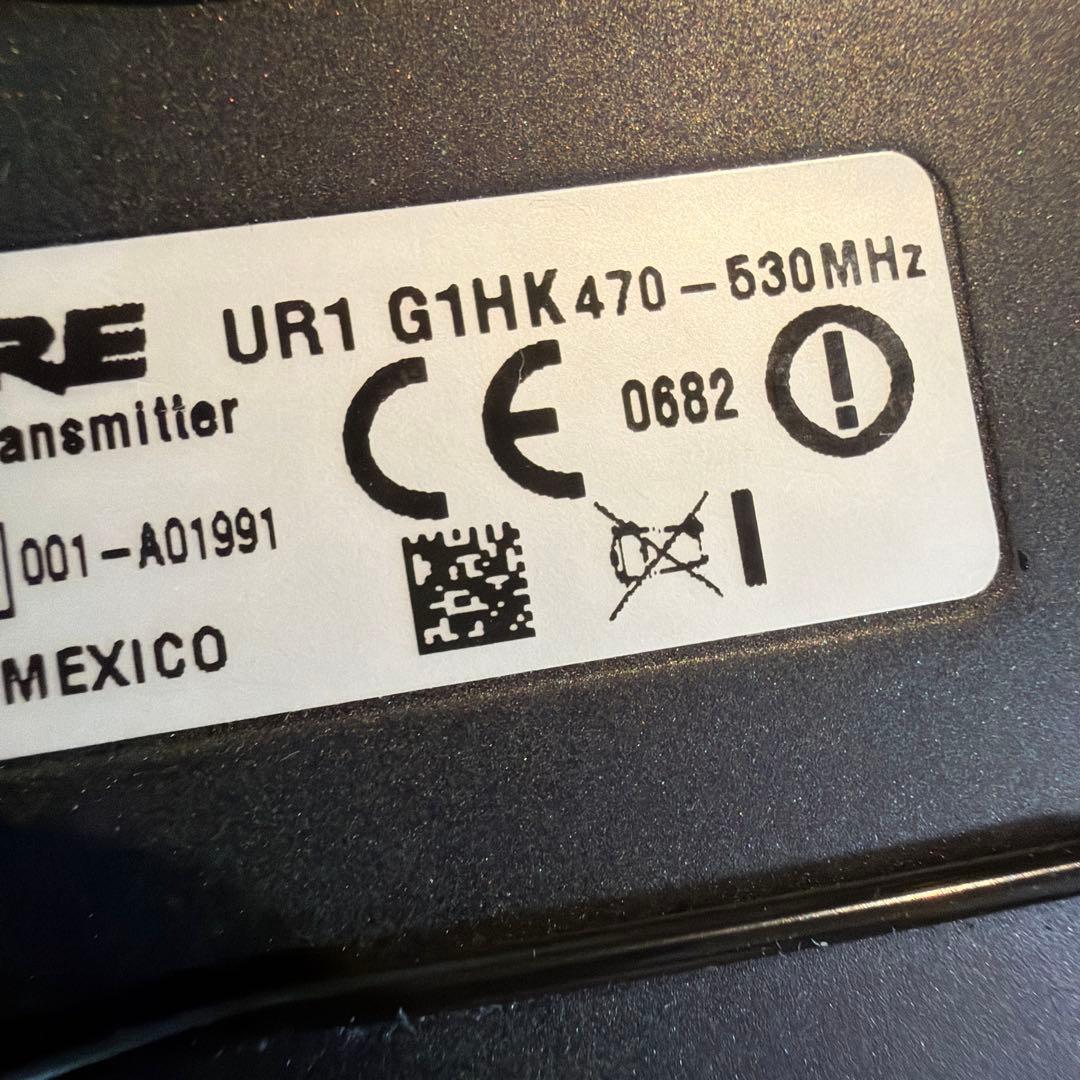 SHURE UR1 ワイヤレス送信機 470-630MHz 貴重