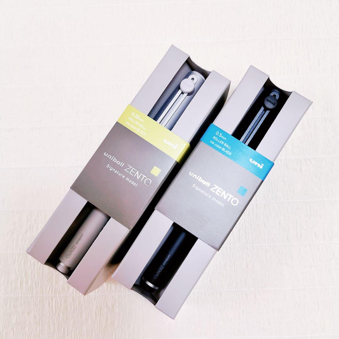 ✨ユニボールZENTO シグニチャーモデル0.38 & 0.5mm 2本セット✨