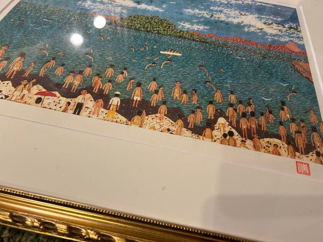 山下清 「江の島」 リトグラフ 限定300