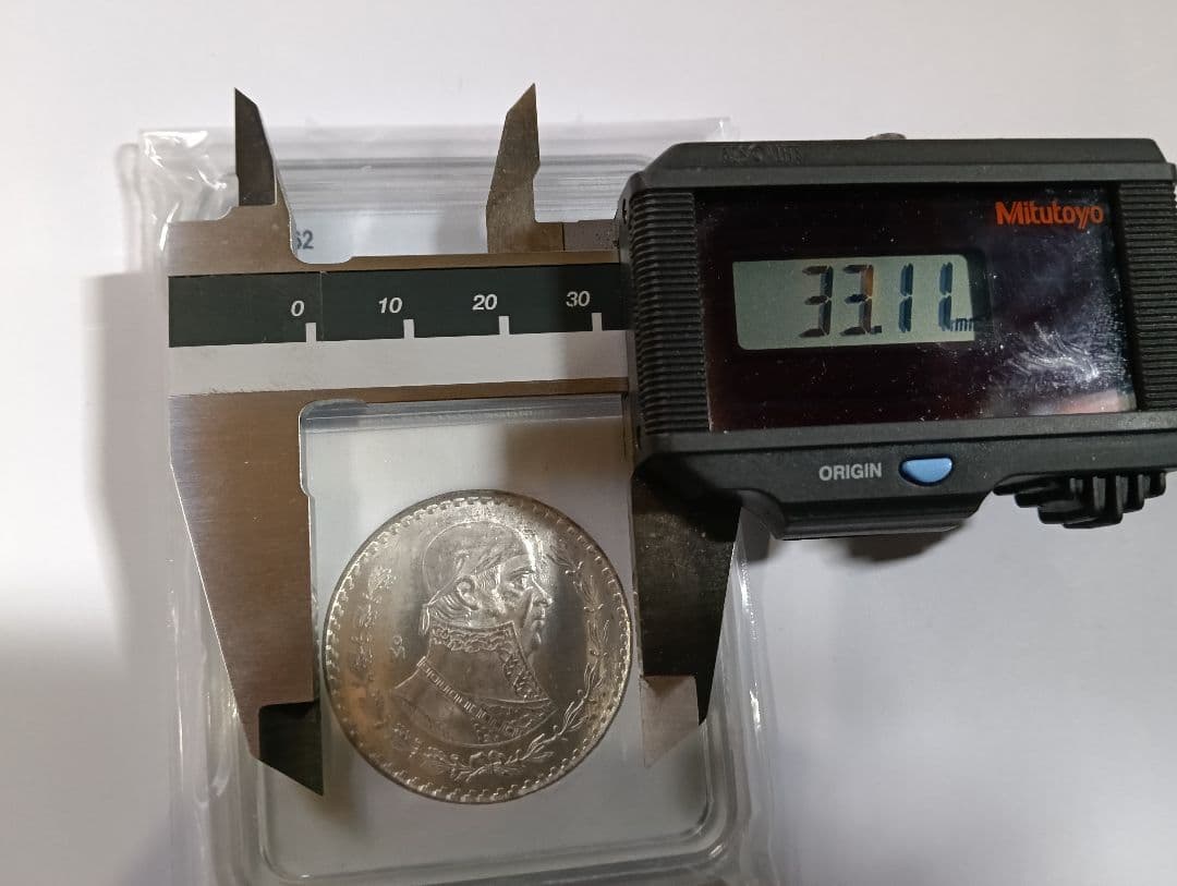 ☆激レア！☆1961 メキシコ シルバー 1ペソ PCGS MS7 スポットレス