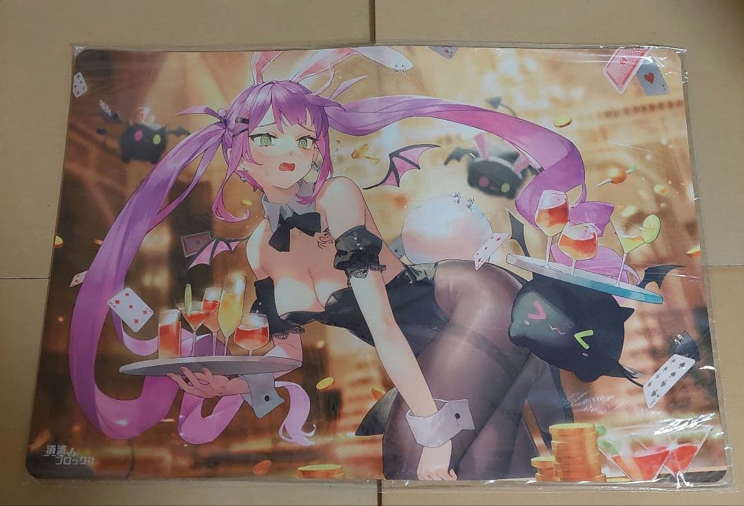 ホロライブ　常闇トワ　消波ブロック社　プレイマット　ラバーマット