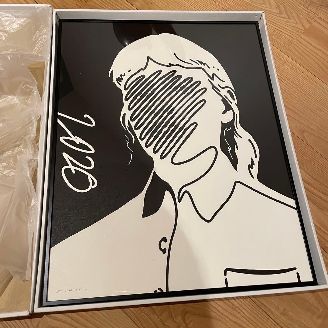 aicon works シルクスクリーン アート 版画 額装済 xg