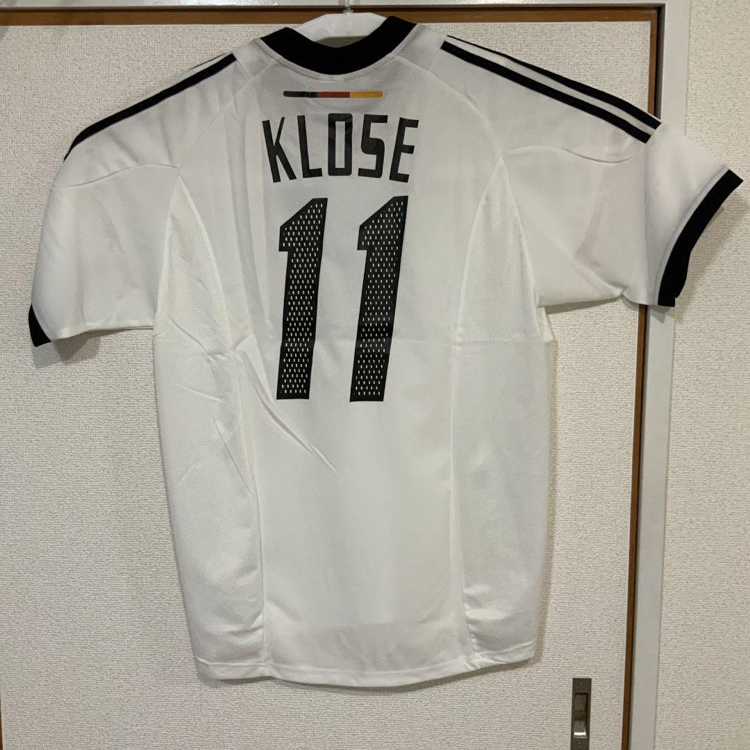激レア希少品アディダス サッカー ドイツ代表#11クローゼ 02-04タグ付き