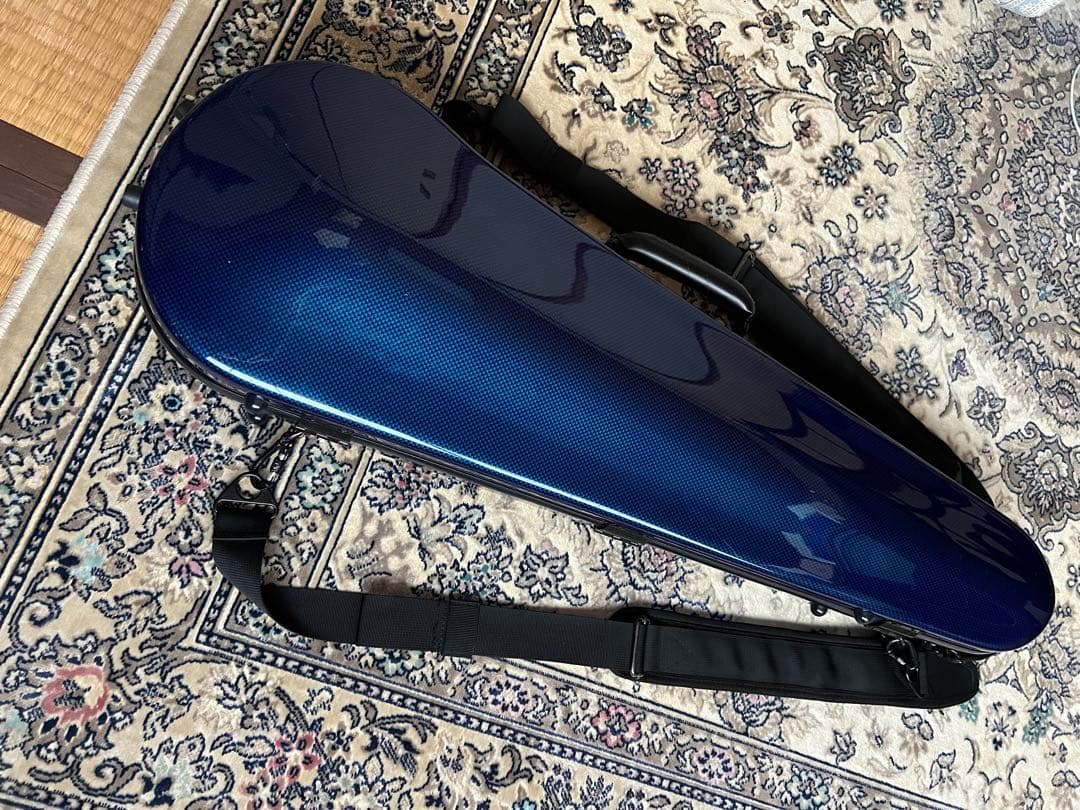 ブルー バイオリンケース ハードケース　カーボンマック　良好