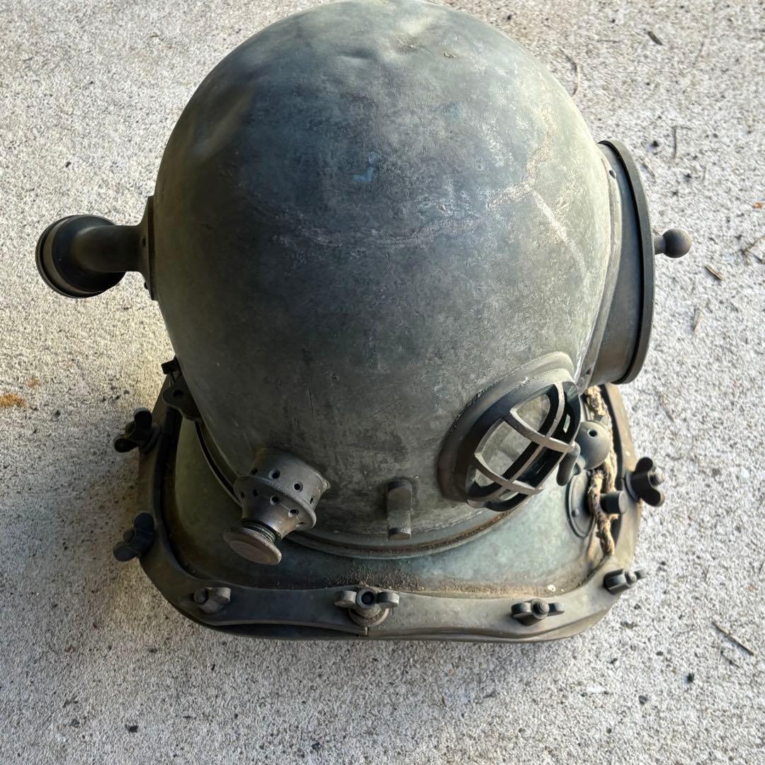 潜水ヘルメット　横濱潜水衣具株式會社　昭和　レトロ　アンティーク　骨董品