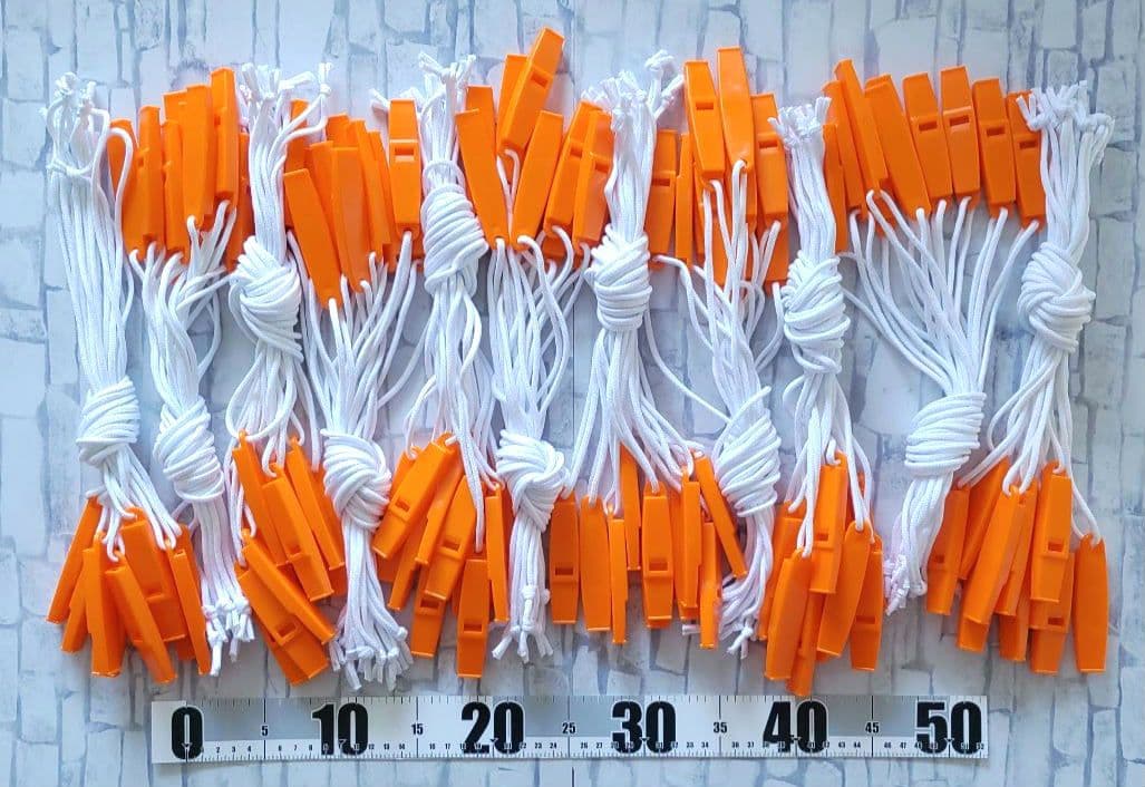 【新品未使用】災害用ホイッスル 110個セット