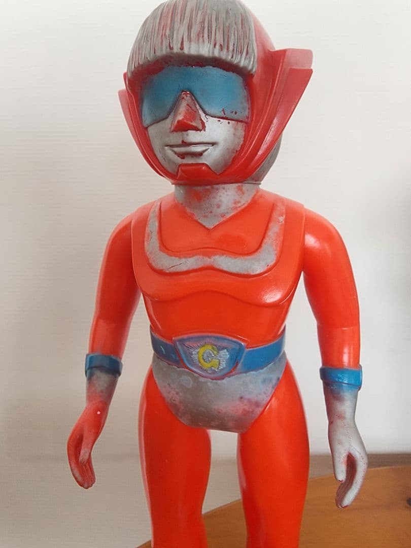 ゴッドマン　ソフビ　ブルマァク　　面取れ　３２センチ　貴重　当時物