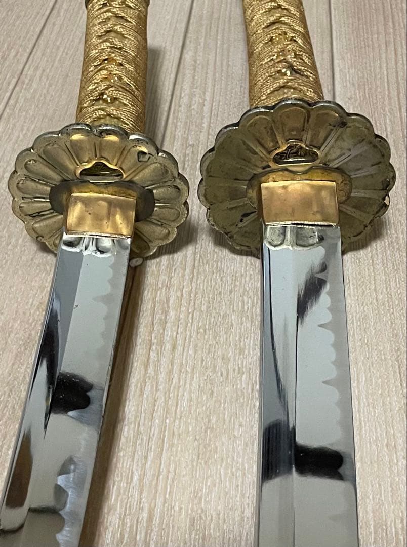 ポメ　模造刀　居合刀　太刀　脇差　刀掛け　武具　X098