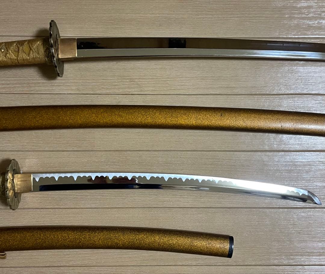 ポメ　模造刀　居合刀　太刀　脇差　刀掛け　武具　X098