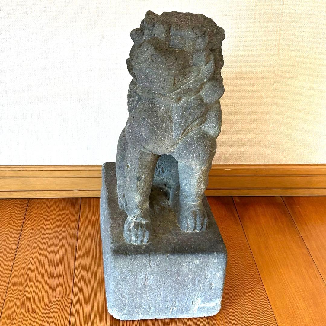 狛犬　石像　骨董