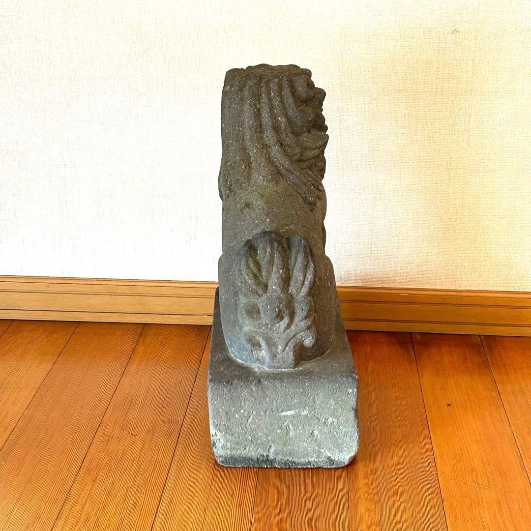 狛犬　石像　骨董