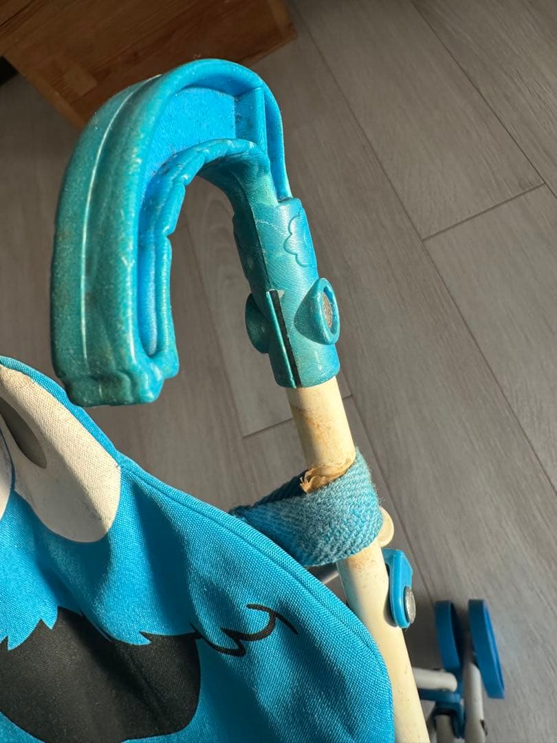 アメリカ購入ヴィンテージ 人形ストローラー　クッキーモンスター　セサミストリート