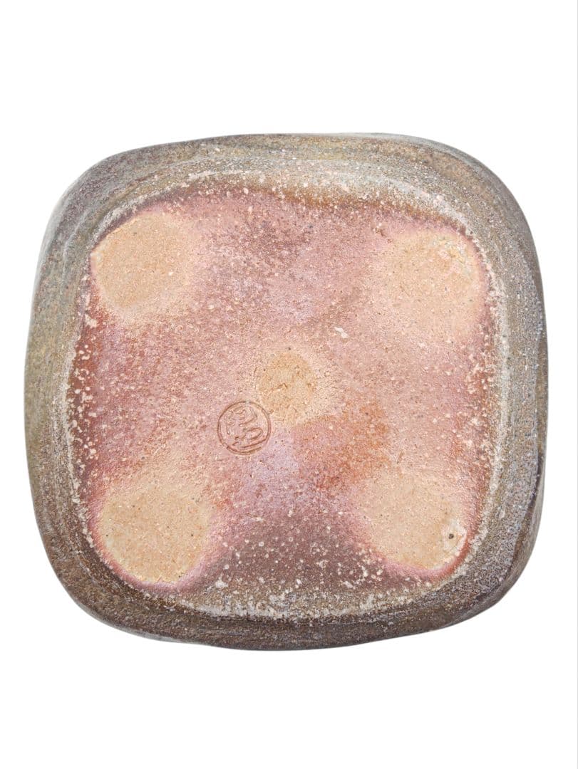 chadougu0318【福森阿也】『色絵金彩芥子絵 四方水指』共箱 共布