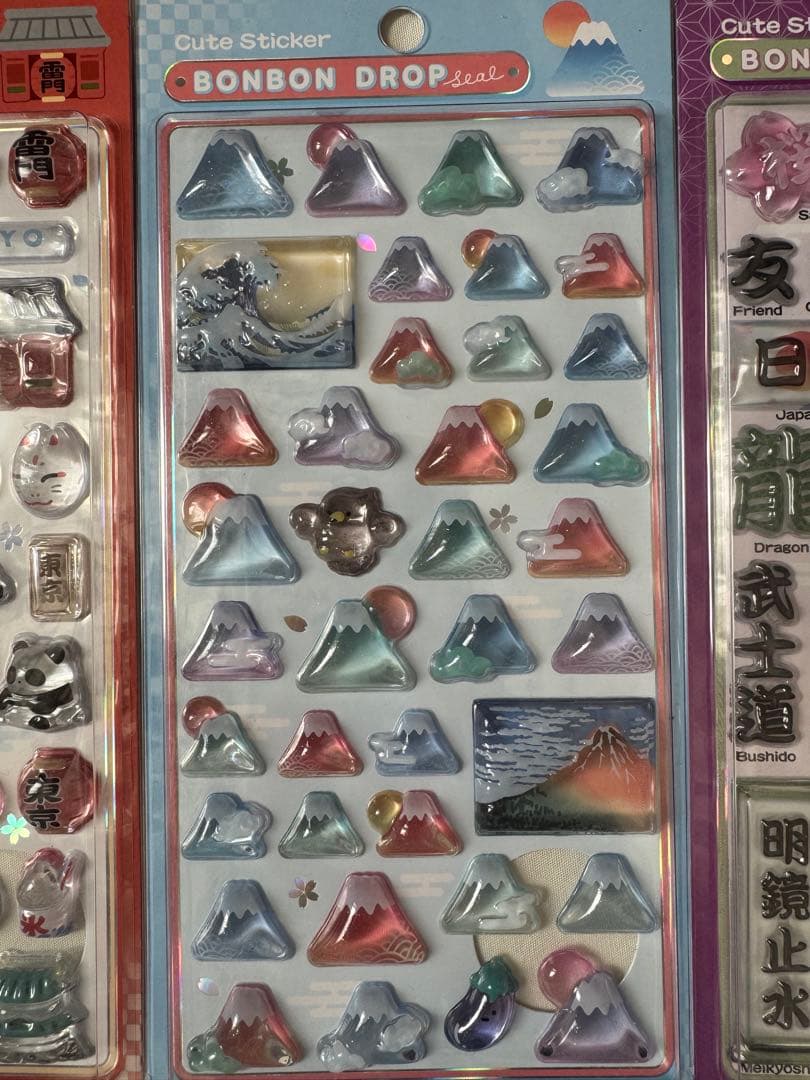 【新品未開封】和柄　ボンボンドロップシール15枚セット