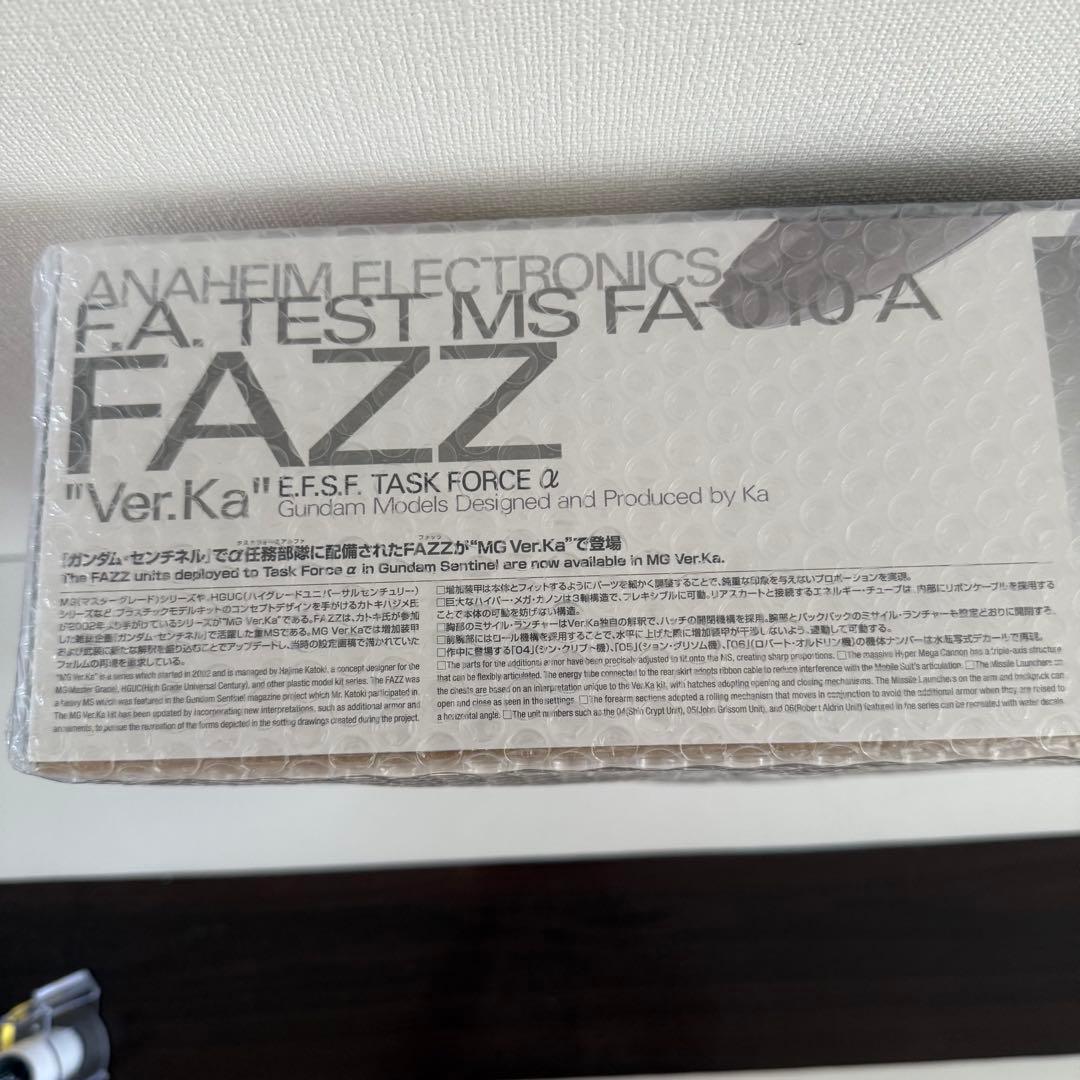 【新品未開封】MG 1/100 FAZZ Ver.Ka
