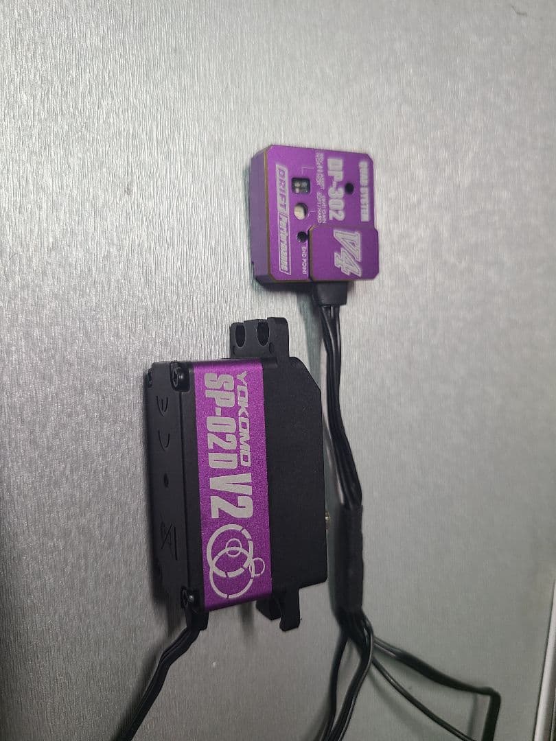 使用可能ジャンク　YOKOMO V2 サーボ　V4ジャイロ　パープル