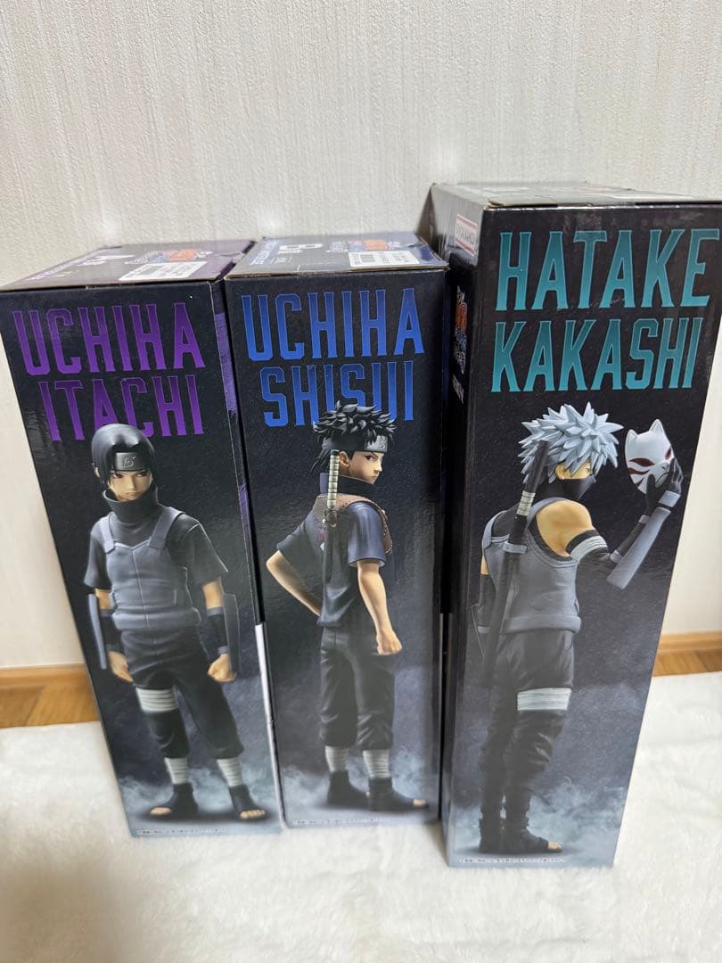 一番くじ　NARUTO A賞うちはイタチ B賞うちはシスイ　D賞はたけカカシ