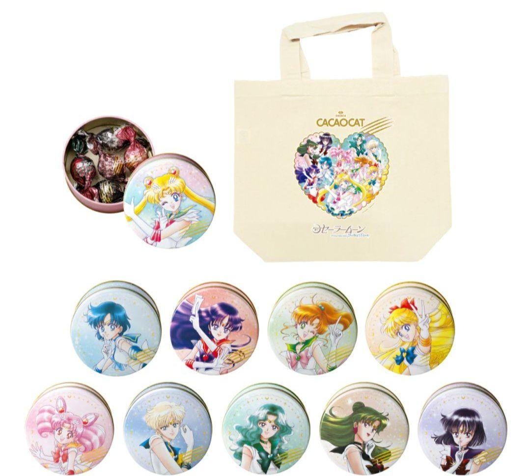 新品未開封　カカオキャット　セーラームーン　チョコ缶　10缶コンプリートセット