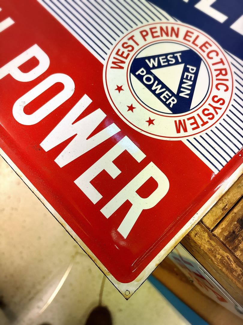 レディキロワット　ホーロー　看板　企業物　レトロ　ヴィンテージ