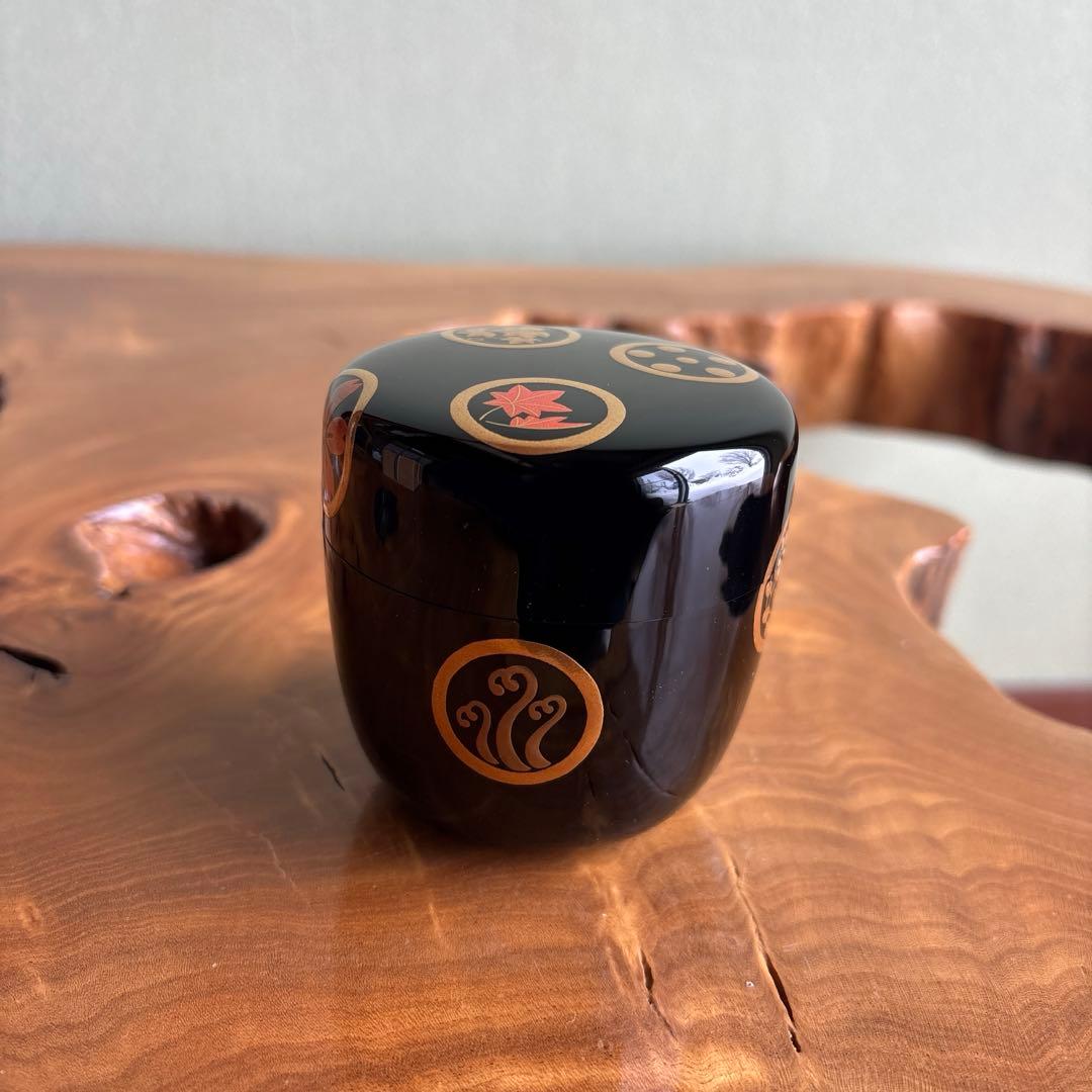 林秀山 春秋蒔絵 輪島塗 大棗 茶道具 共箱