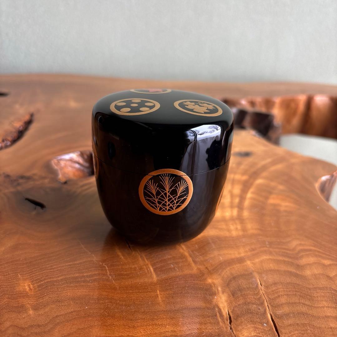 林秀山 春秋蒔絵 輪島塗 大棗 茶道具 共箱