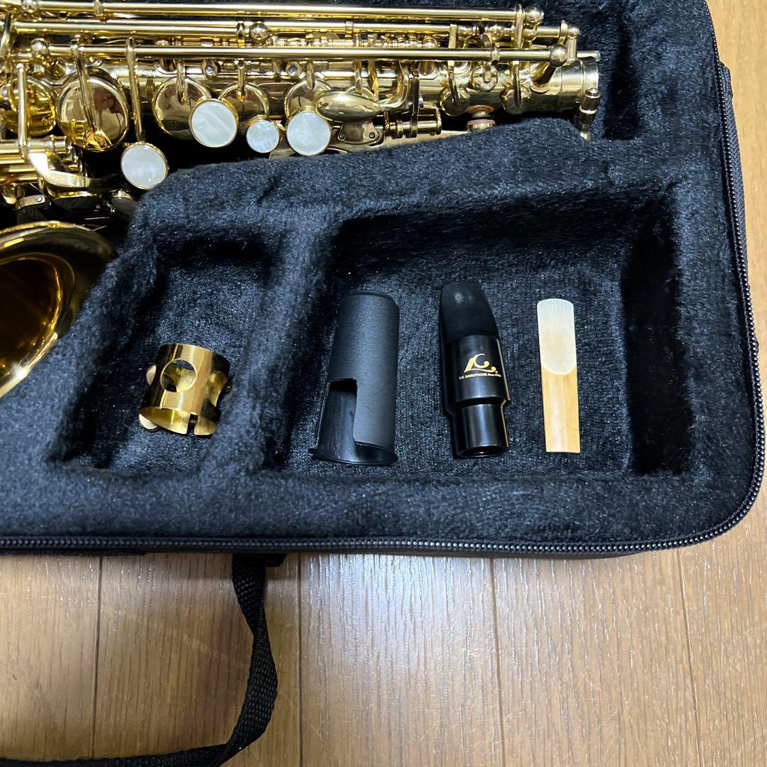Playtech カーブドソプラノ　サックス本体 ハードケース付き