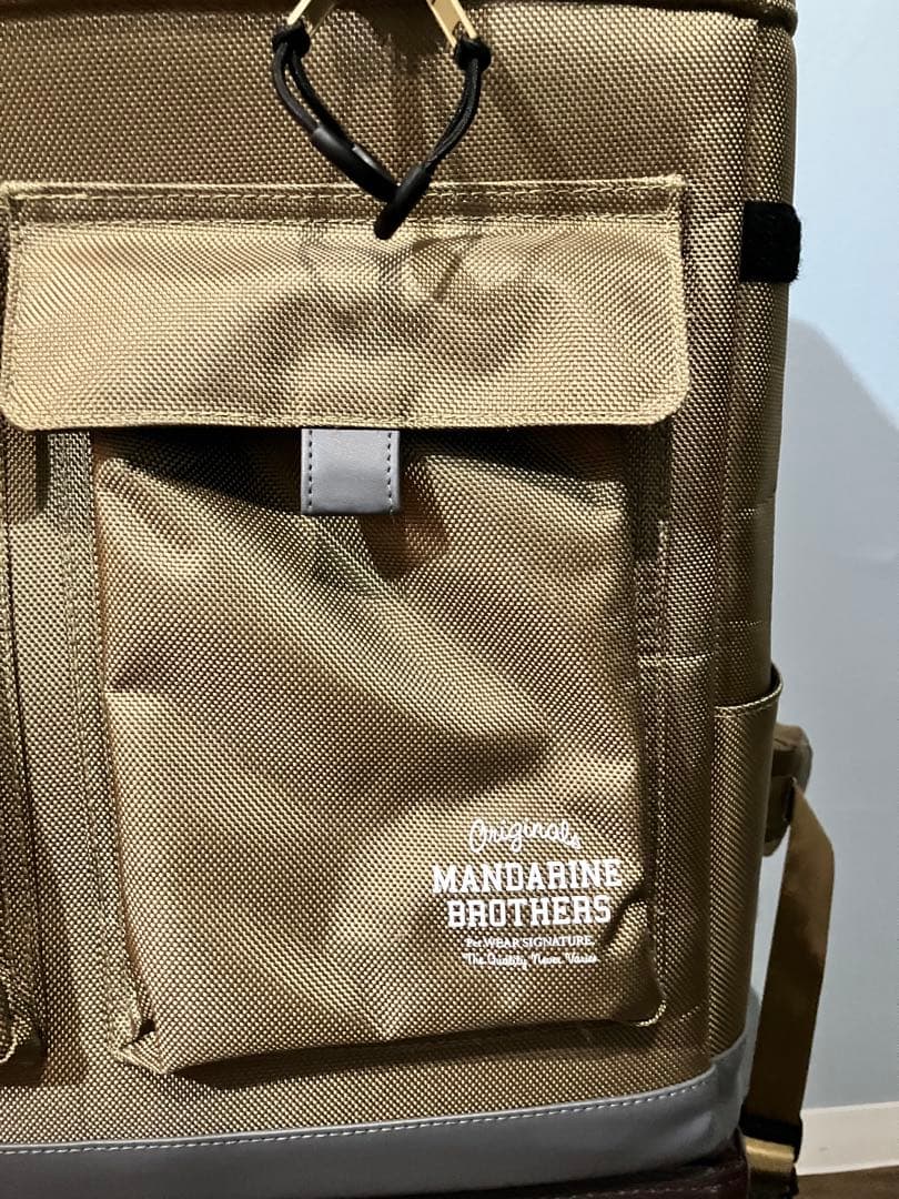 廃番貴重 MANDARIN BROTHERS ルートキャリーバックパック サンド