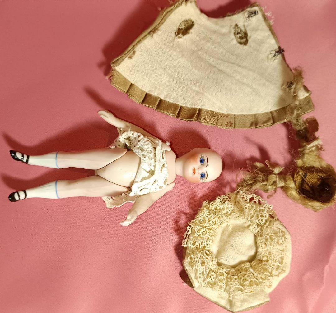 アンティークビスクドール　フレンチミニョネット